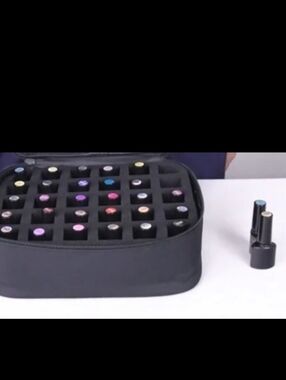 2 Black Makeup/Polish FOAM INSERTS Organiser